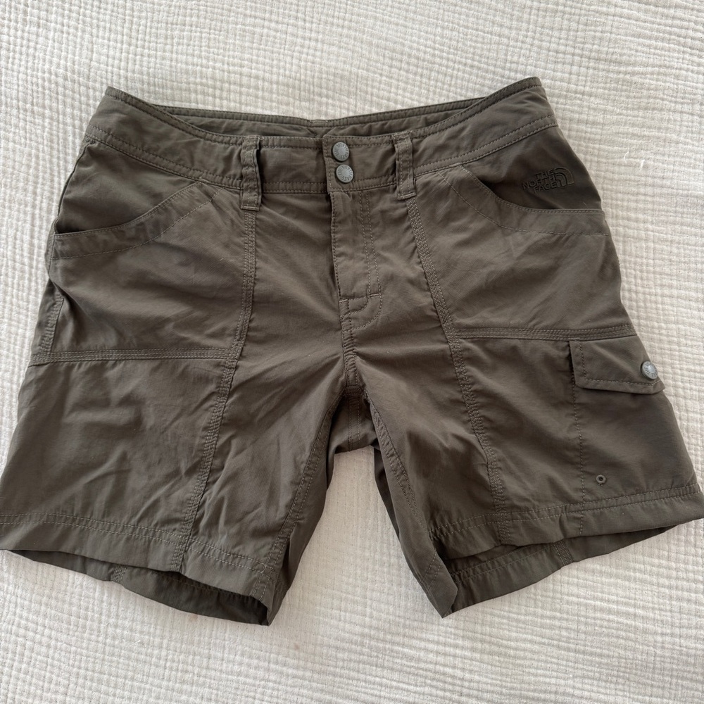 The North Face Women's Olive Cargo Shorts